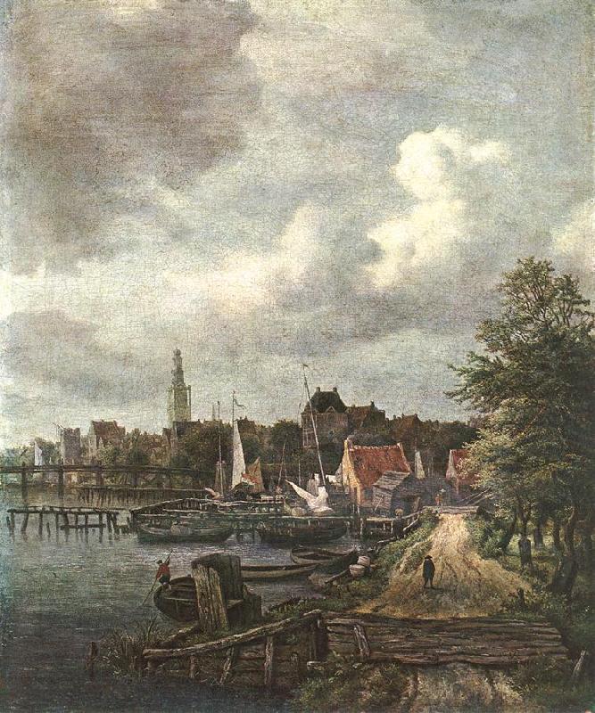 RUISDAEL, Jacob Isaackszon van View of Amsterdam  dh